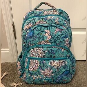 🍎✨✏️Vera Bradley Essential BACKPACK NWOT PEACOCK GARDEN XL ✏️⚡️🍎